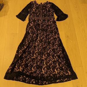 Elegant Black Lace Dress